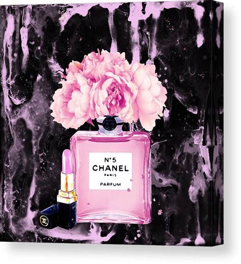 chanel black canvas print|Chanel canvas art.